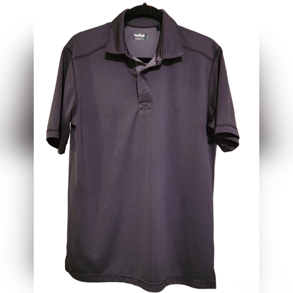 Bolle Bollé Performance Polo Golf Shirt, Moisture Wicking, size M Charcoal Gray